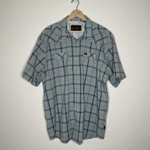 Howler Bros Mens XL SS Vented Snap Button Western Shirt Hidden Pocket NICE!